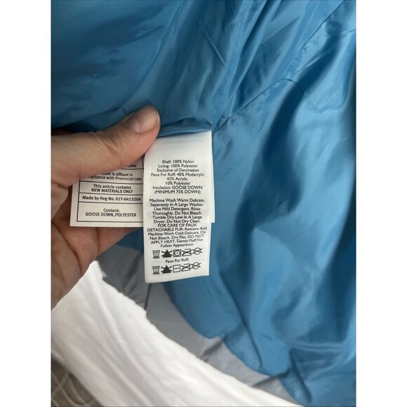 Eddie Bauer Grey-Blue Iridescent Quilted Goosedown Vest Women's Size M - Picture 7 of 10